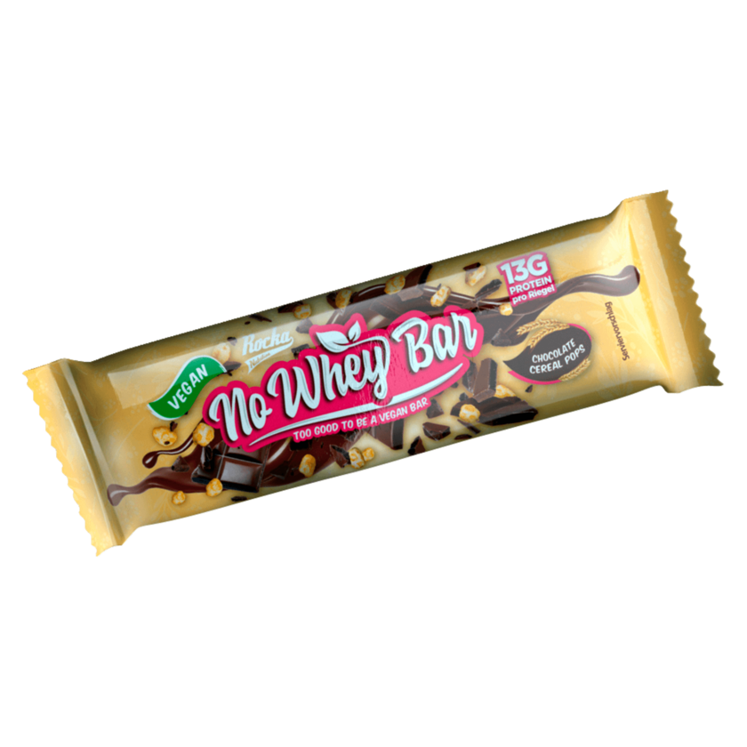 Rocka Nutrition No Whey Bar Chocolate Cereal Pops vegan 50g